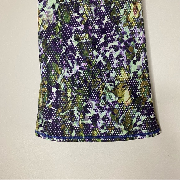 LULULEMON floral sport multi Dancing Warrior strappy back tank top 4 - Picture 3 of 9